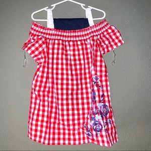 Gingham Top and Jeggings Set